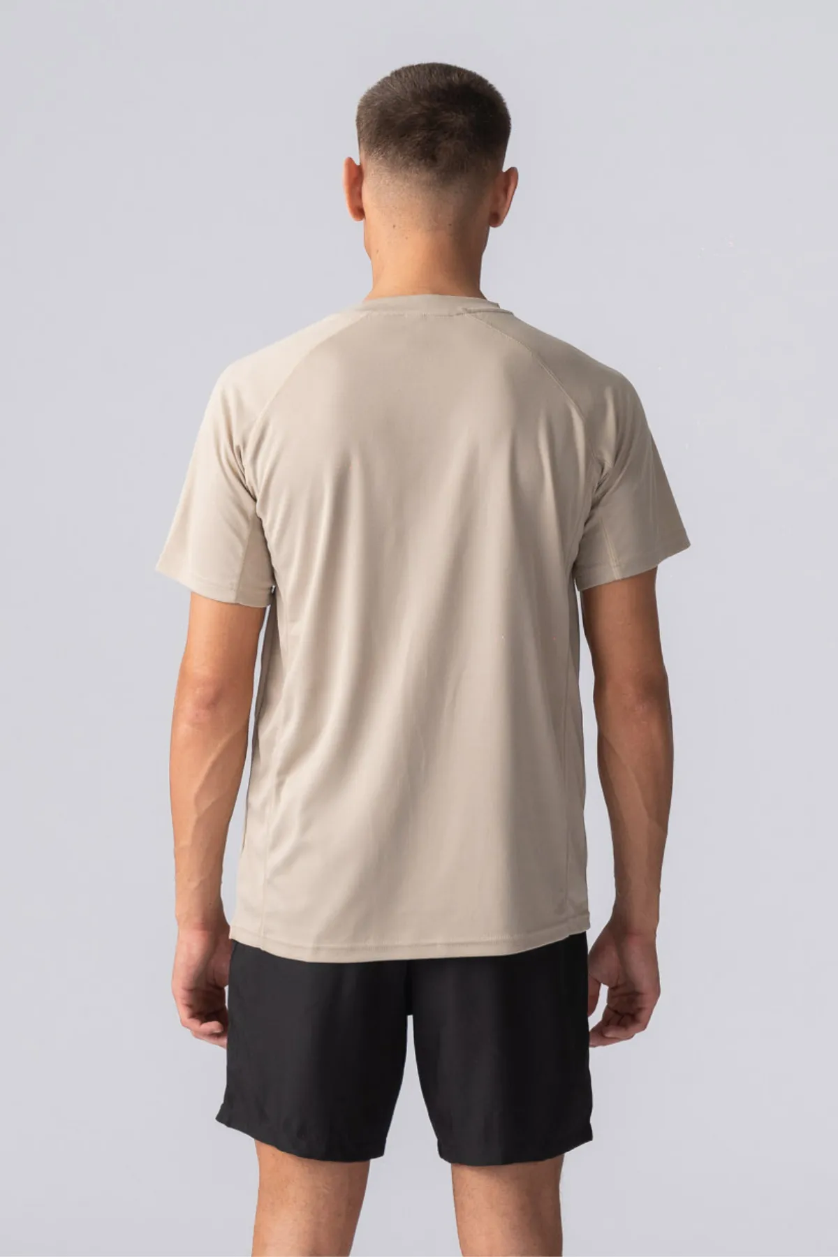 Trænings T-shirt - Khaki sold by Teeshoppen product image thumbnail 3