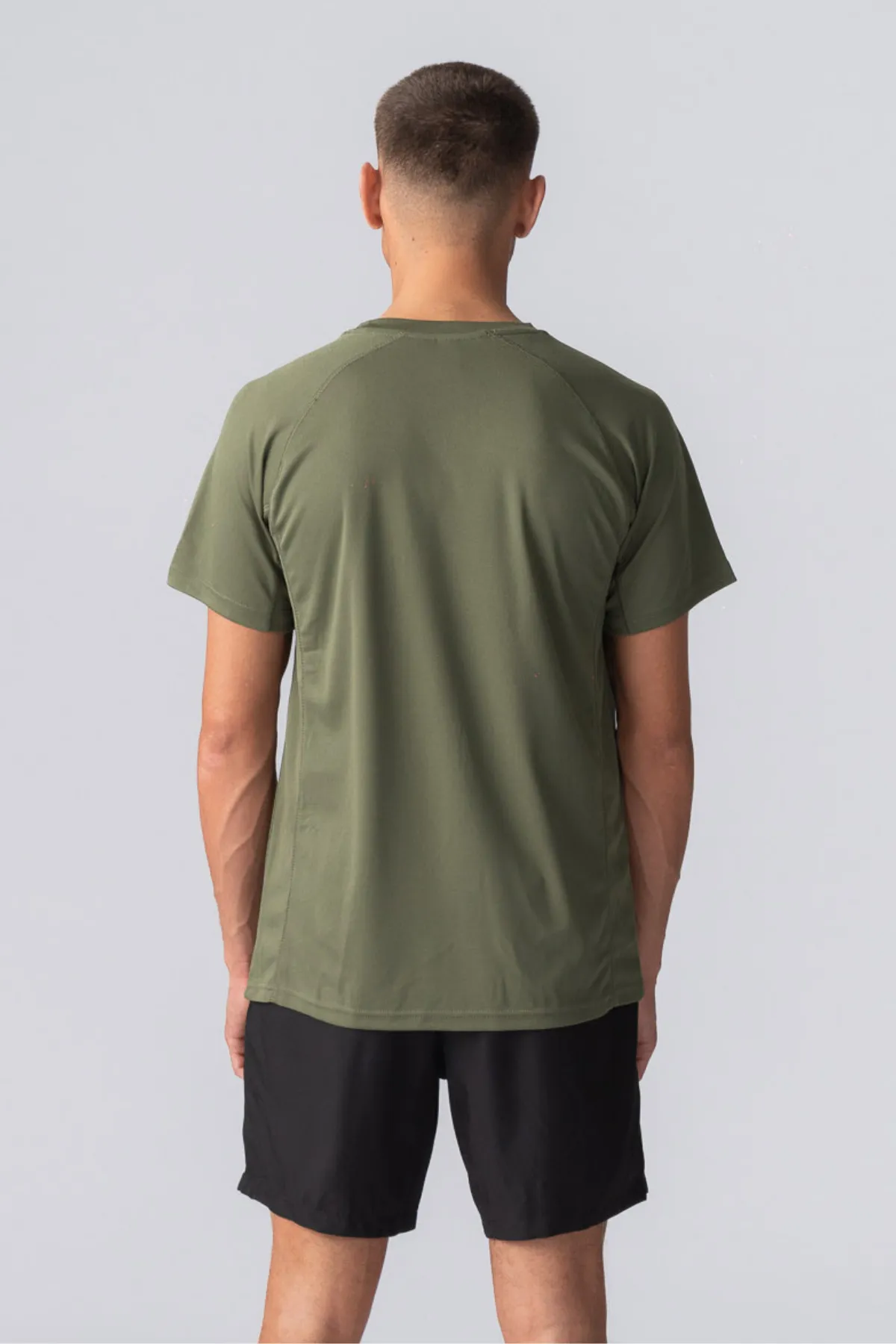 Trænings T-shirt - Army Grøn sold by Teeshoppen product image thumbnail 2