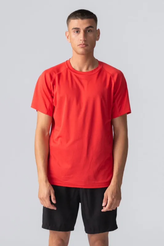 Trænings T-shirt - Rød sold by Teeshoppen