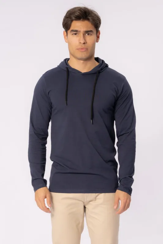 Light Hoodie - Blue Navy sold by Teeshoppen