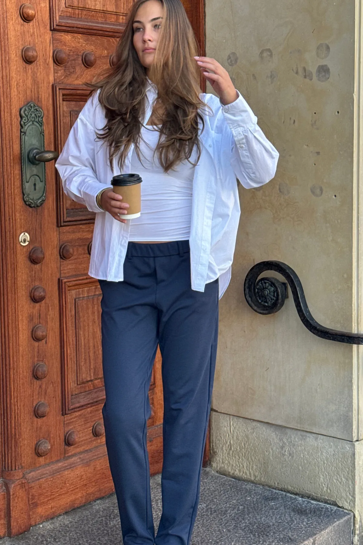 Haylie Pants - Navy sold by Teeshoppen product image thumbnail 5