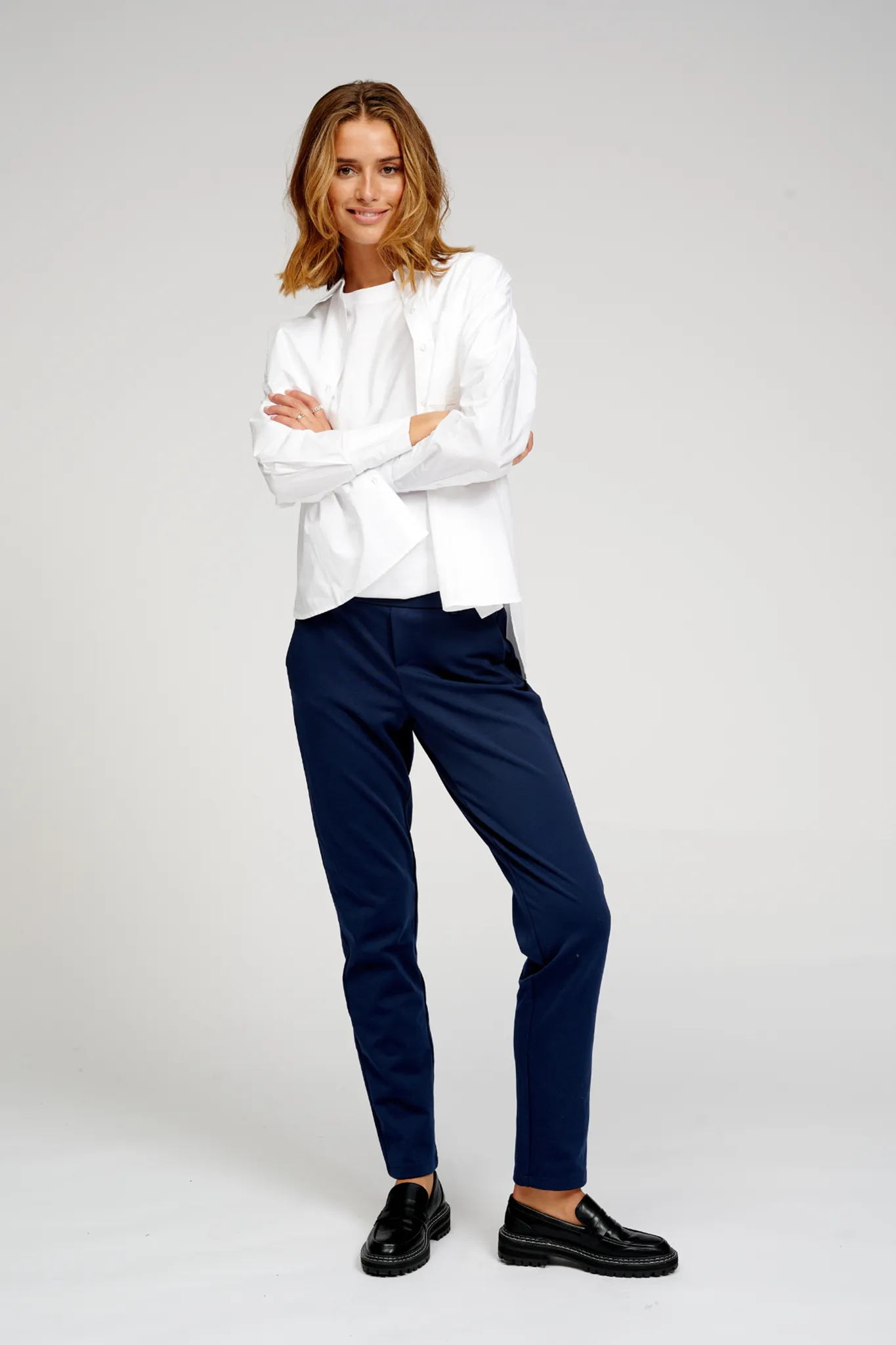 Haylie Pants - Navy sold by Teeshoppen product image thumbnail 2