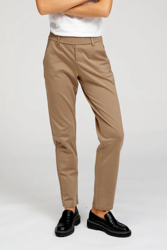 Haylie Pants - Mørk Beige sold by Teeshoppen