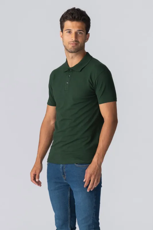 Muscle Polo Shirt - Mørkegrøn sold by Teeshoppen