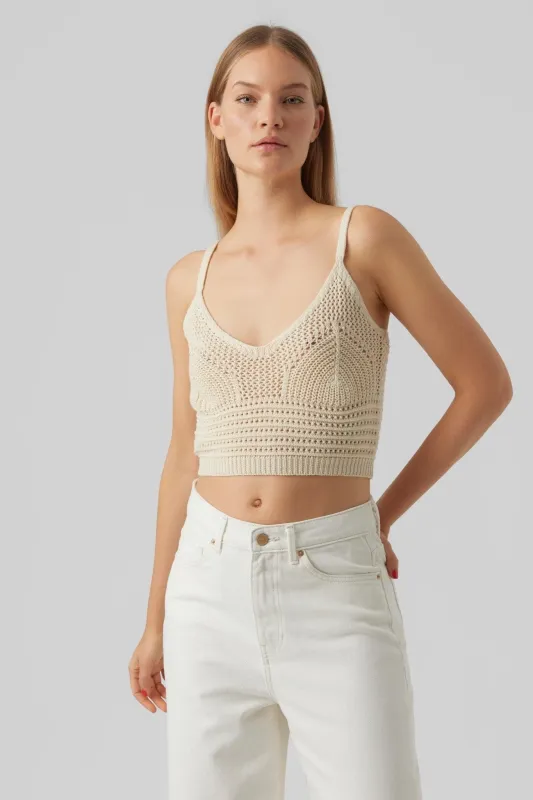 Justine Cropped Top - Birch sold by Teeshoppen