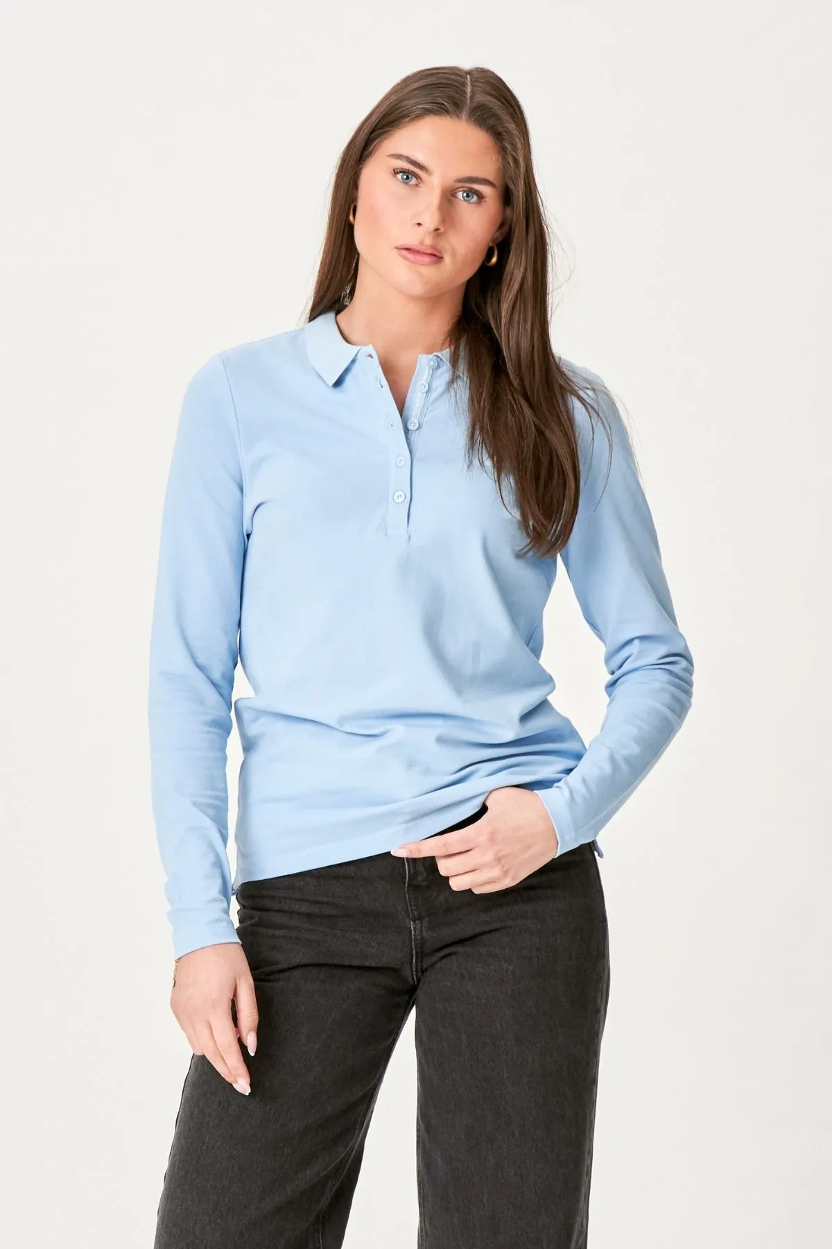Polo Shirt - Sky Blå sold by Teeshoppen