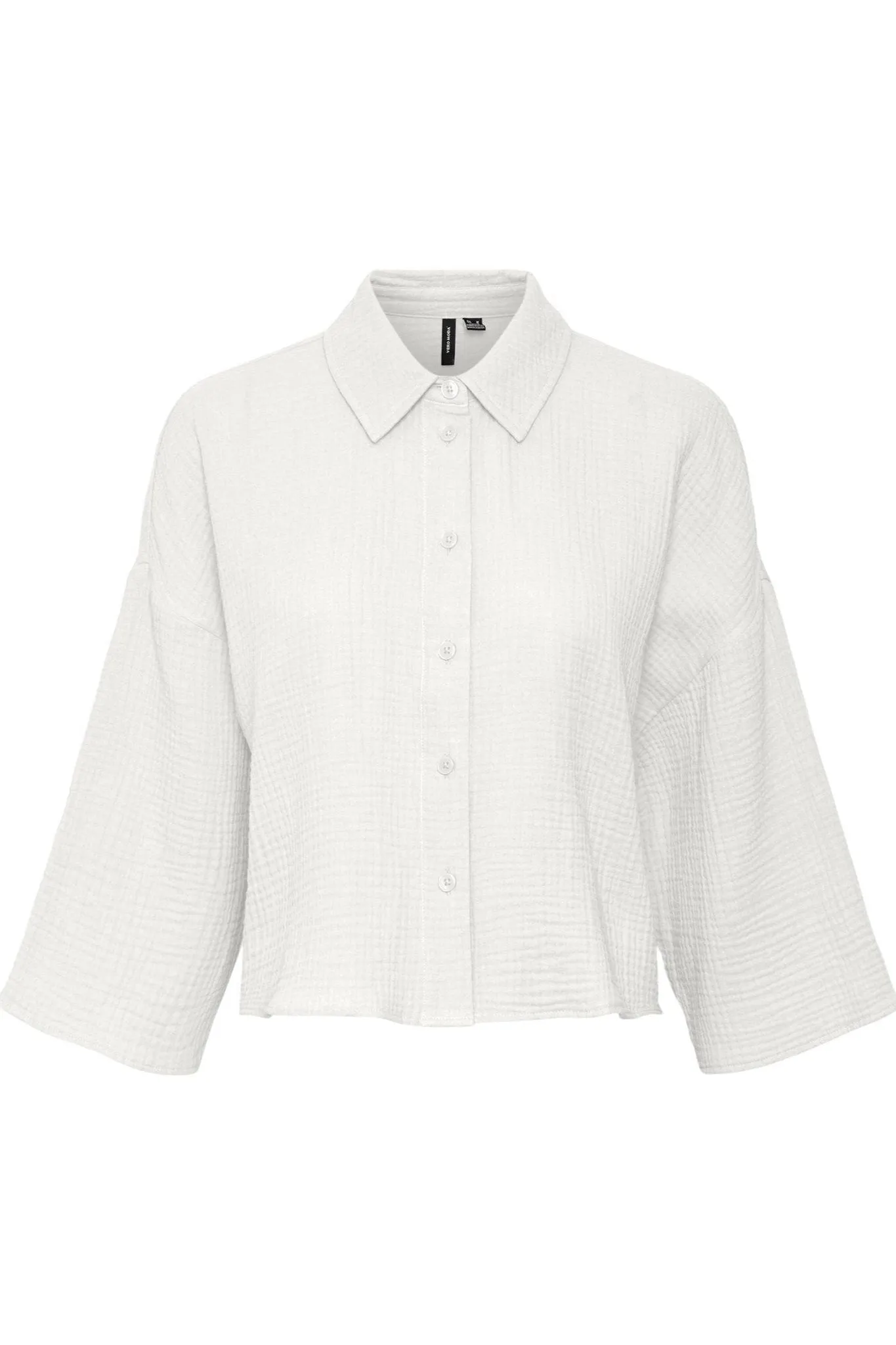 Natali Crop Shirt - Snow White sold by Teeshoppen product image thumbnail 4