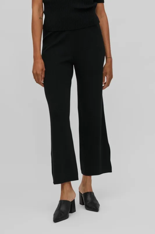 Kasley Flared Pants - Sort sold by Teeshoppen