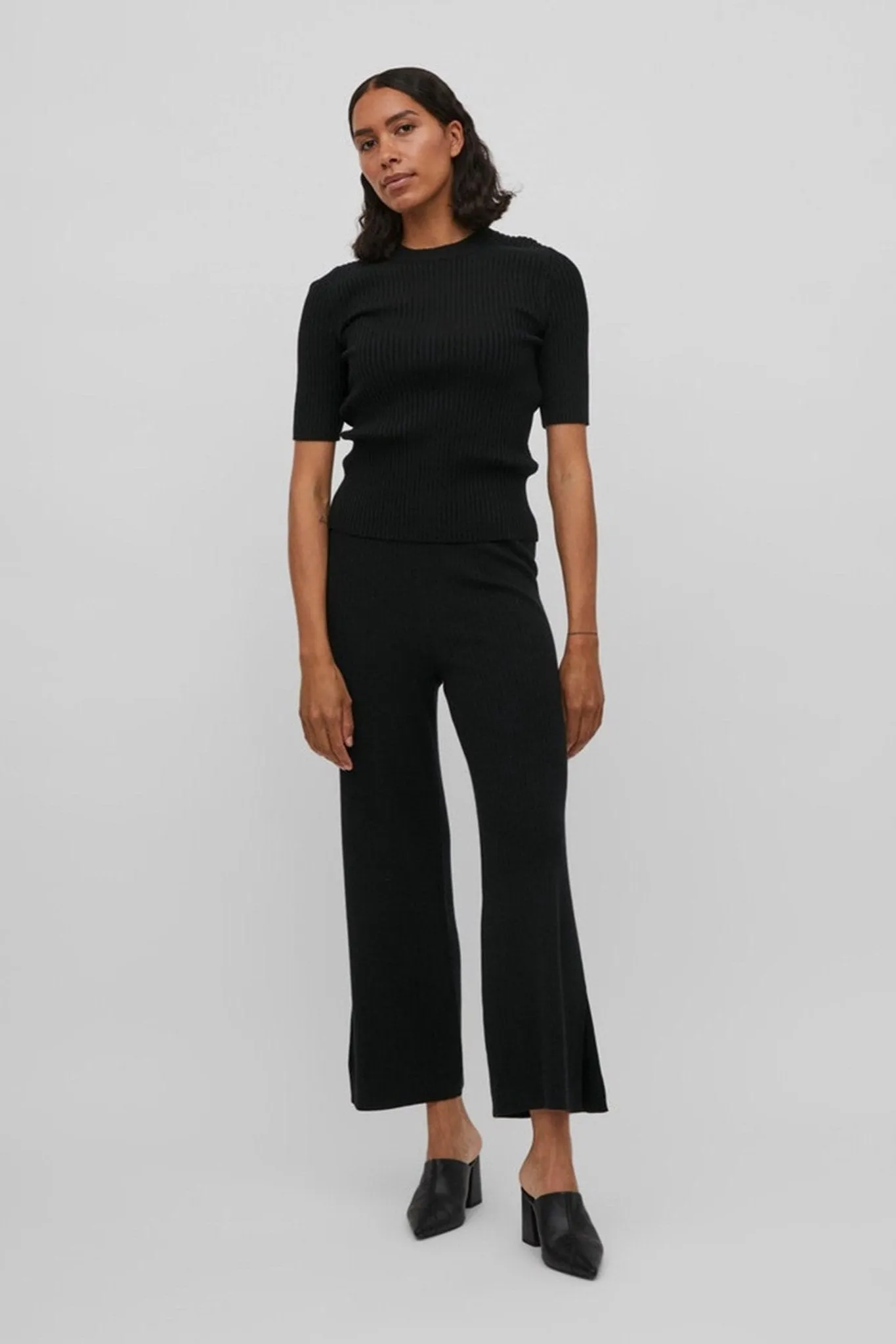 Kasley Flared Pants - Sort sold by Teeshoppen product image thumbnail 3