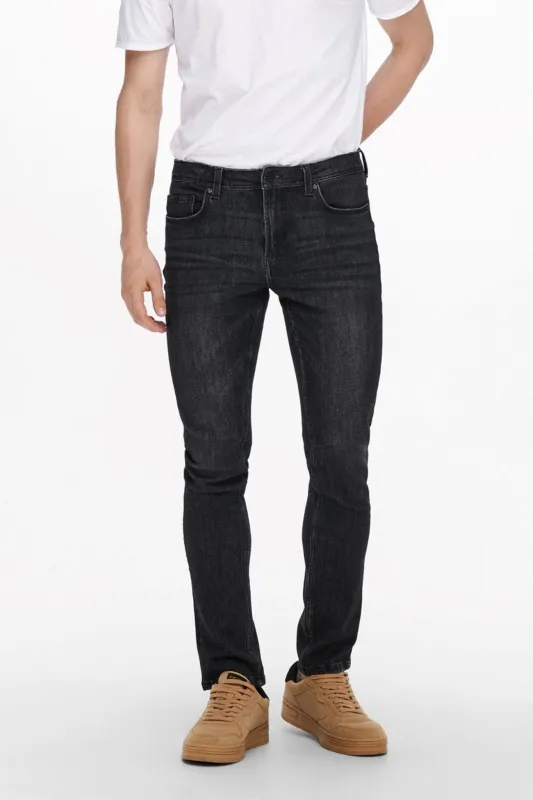 Loom Life Slim Jeans - Sort Denim made by ONLY & SONS