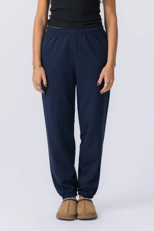 Basic Sweatpants - Blue Navy (dame) sold by Teeshoppen