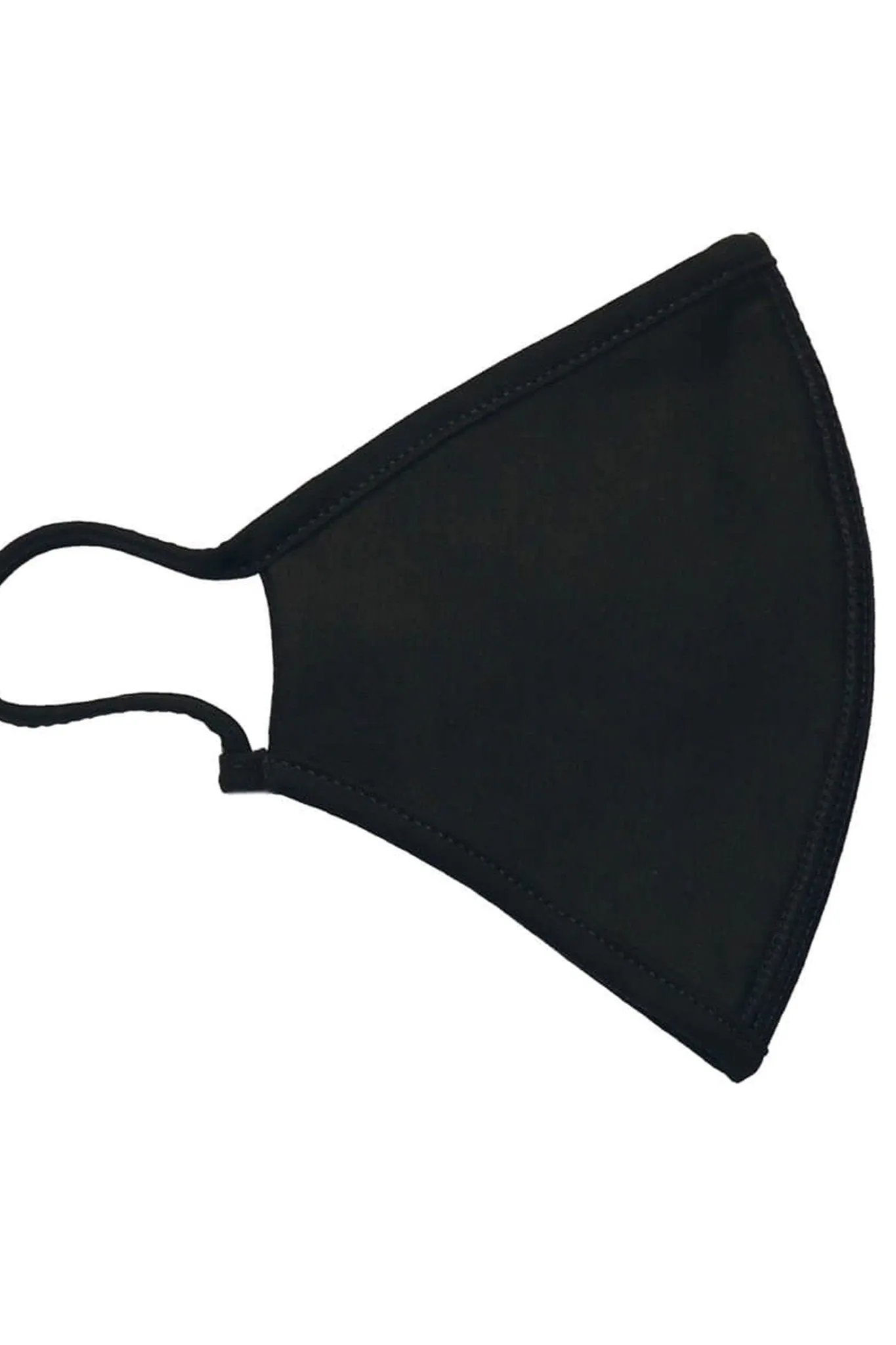 Stofmaske med 3 lag - Sort (bomuld) sold by Teeshoppen product image thumbnail 2