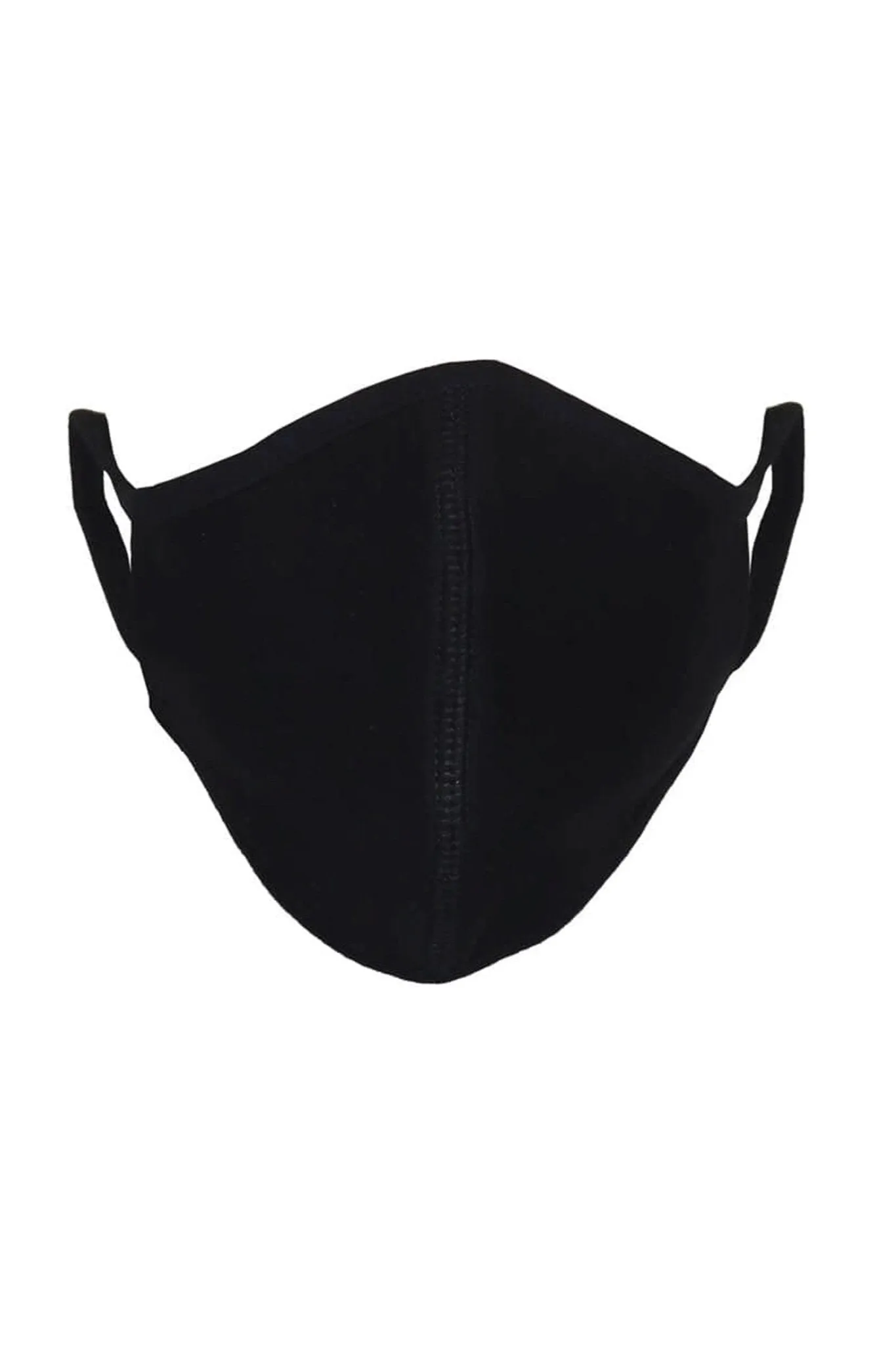 Stofmaske med 3 lag - Sort (bomuld) sold by Teeshoppen