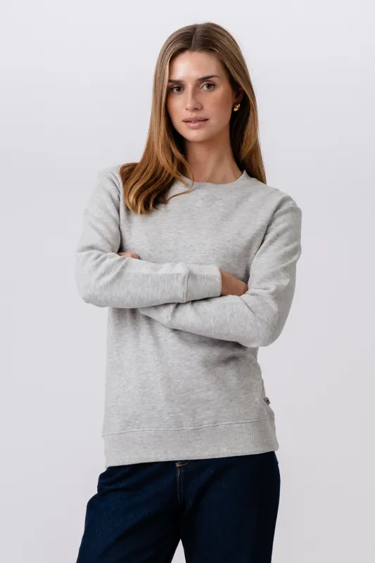 Sweatshirt Crewneck - Grå made by Teeshoppen