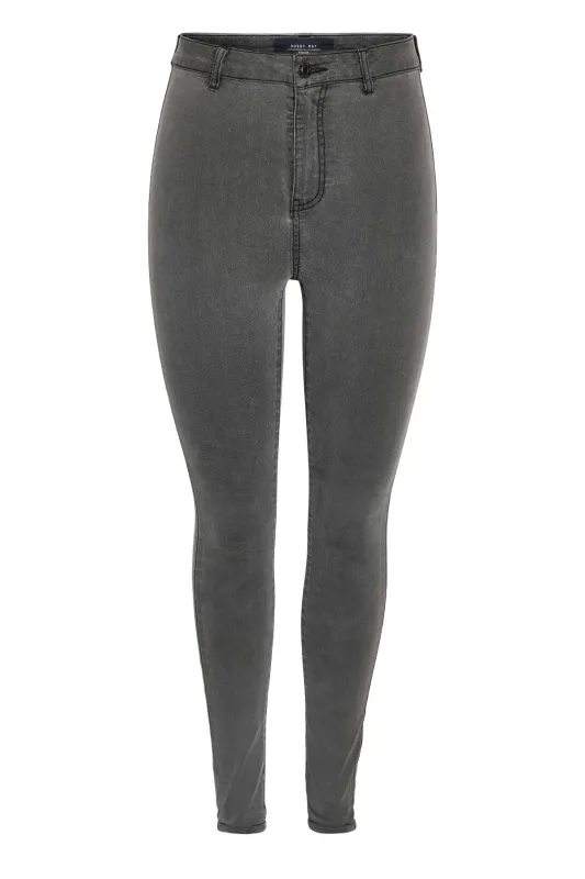 Ella Skinny Jeans - Mørkegrå Denim made by Noisy may