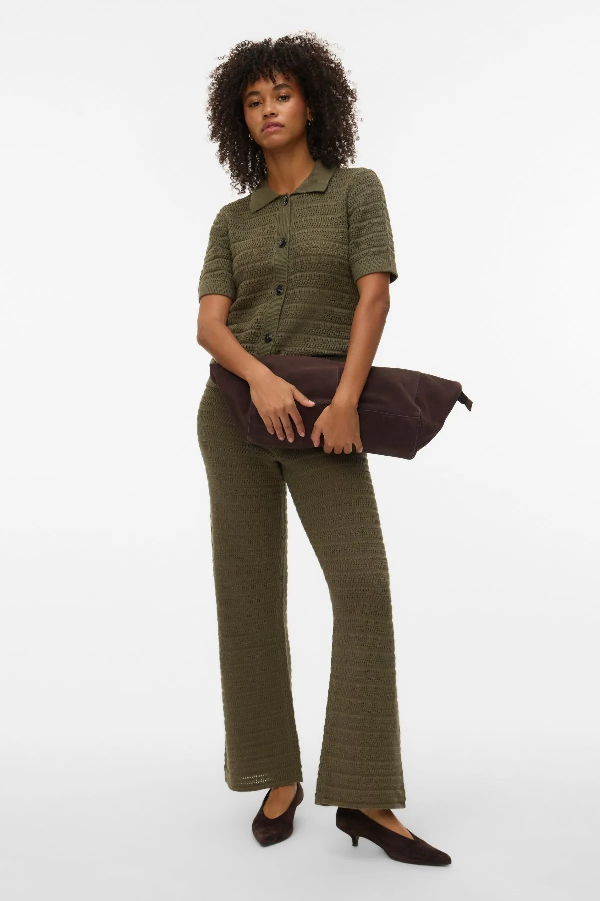 Hayley Poloneck Cardigan - Kalamata sold by Teeshoppen product image thumbnail 2