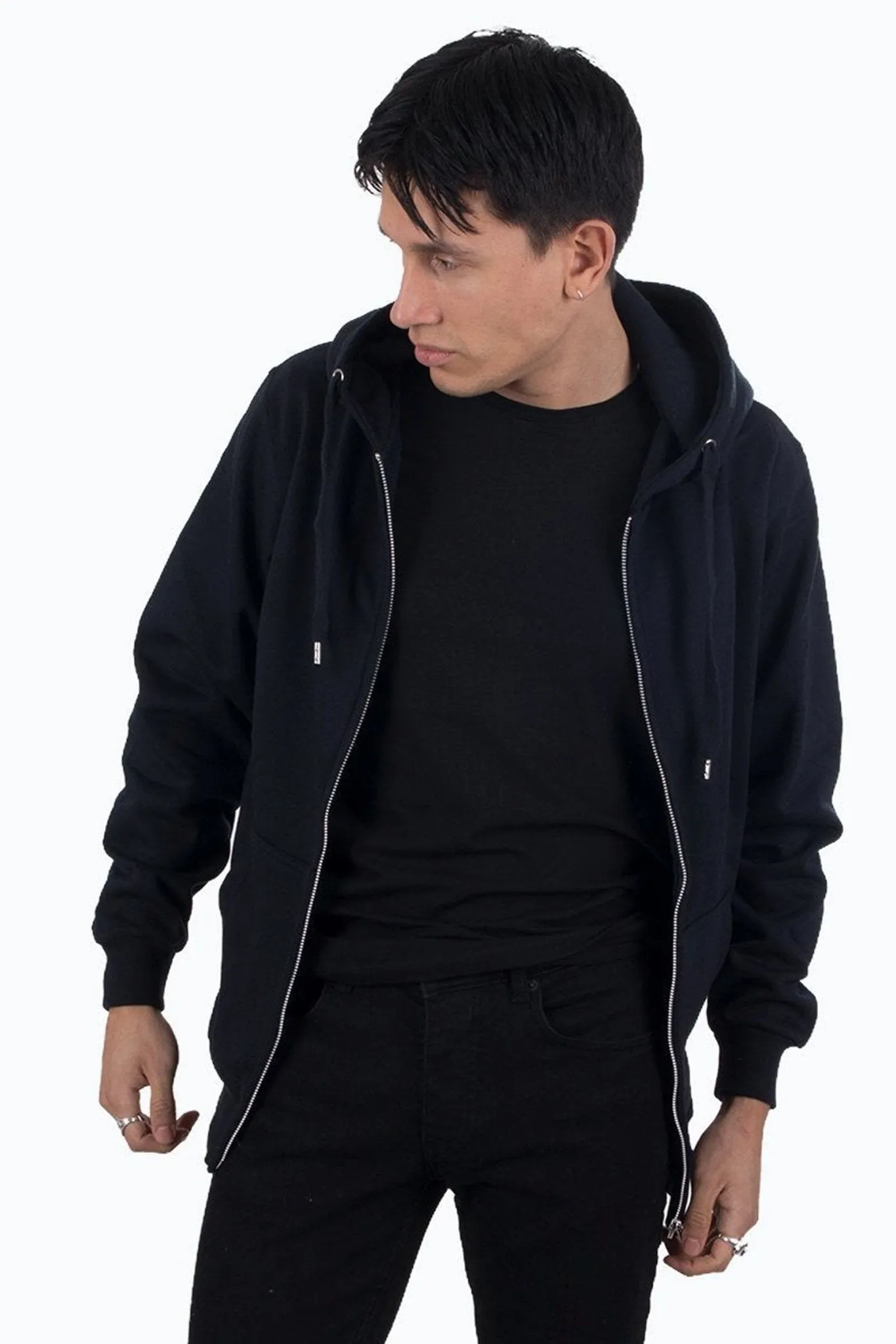 Zip sweat hoodie - Navy sold by Teeshoppen product image thumbnail 4