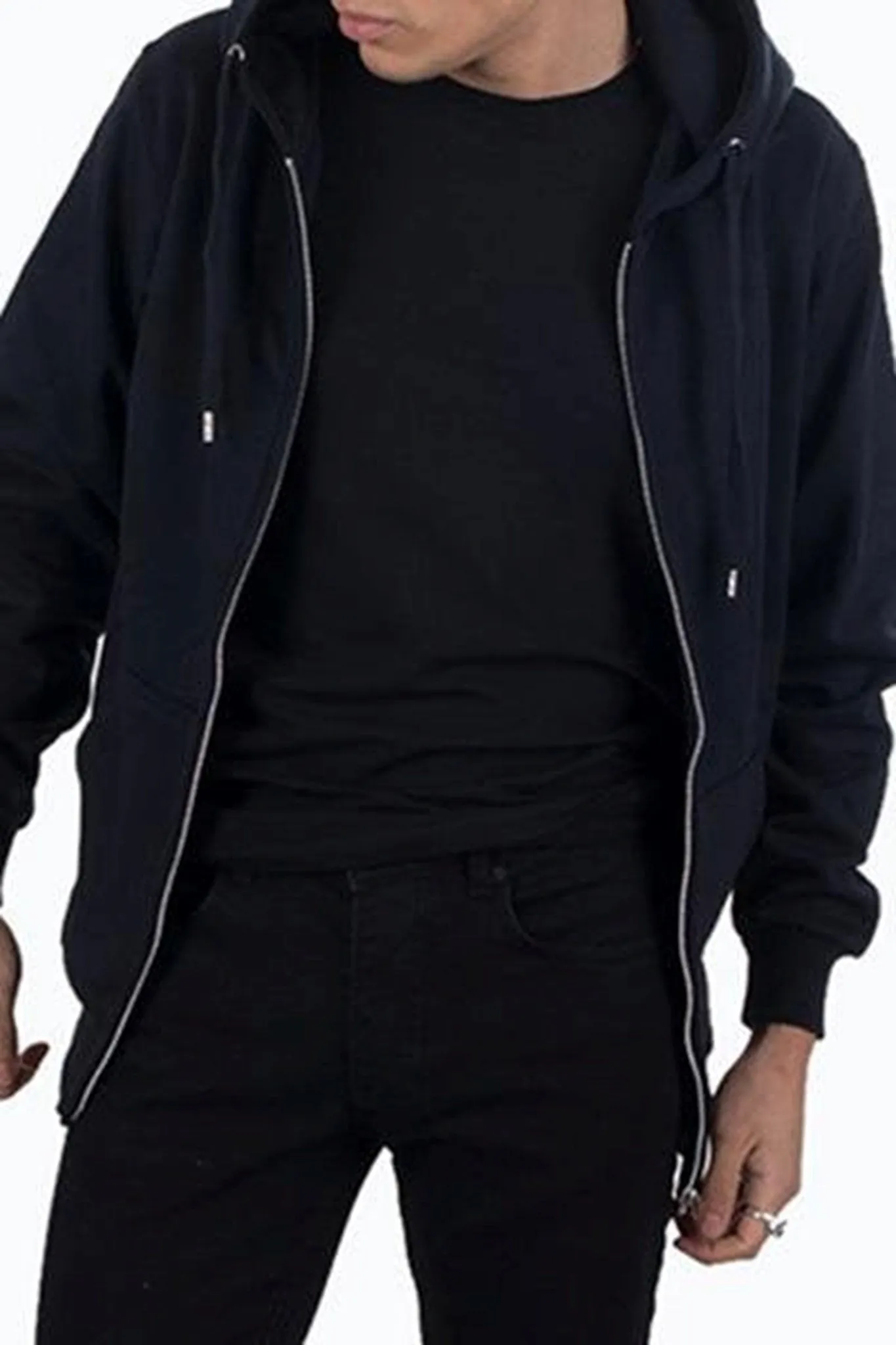 Zip sweat hoodie - Navy sold by Teeshoppen product image thumbnail 5