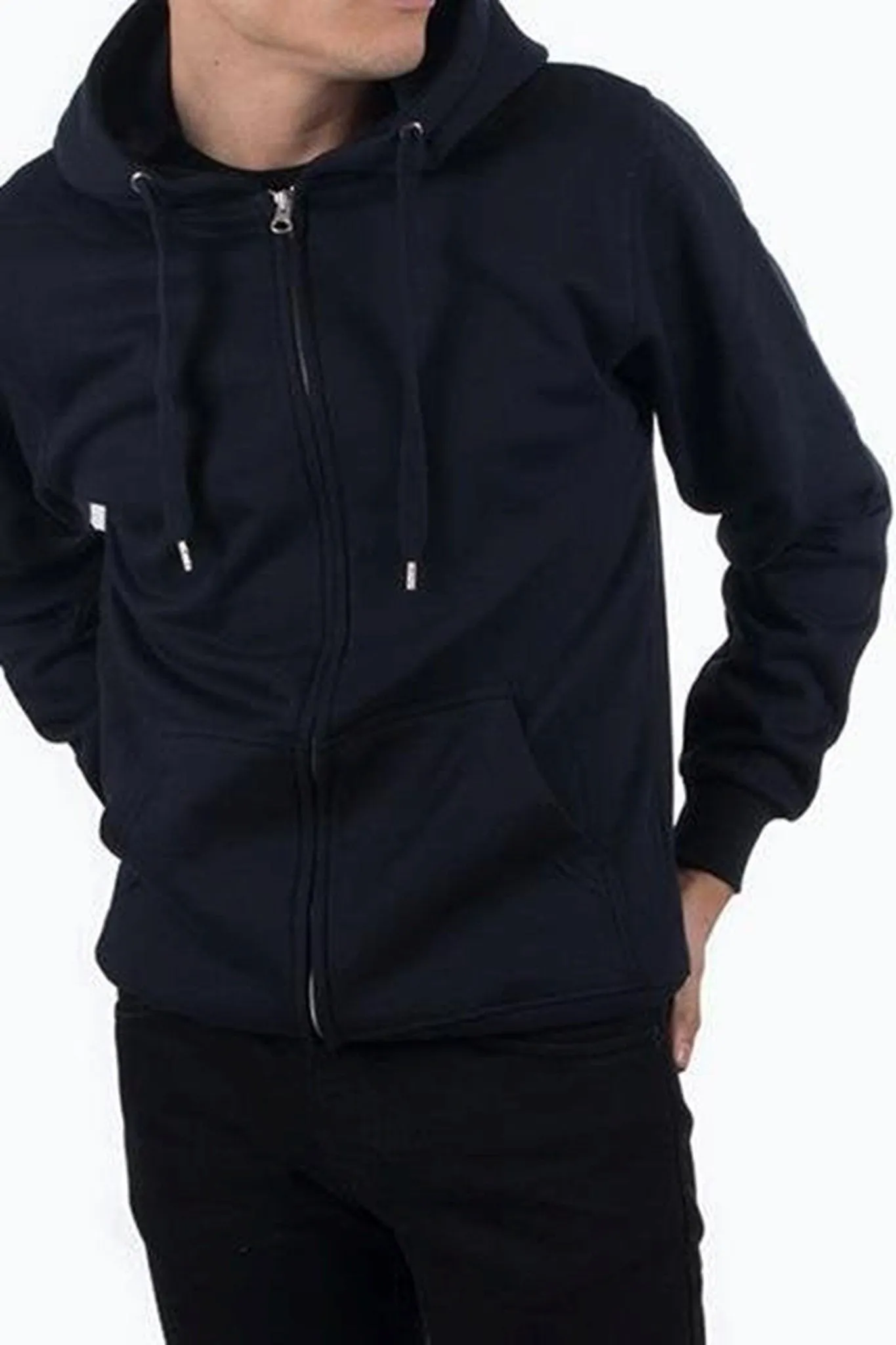 Zip sweat hoodie - Navy sold by Teeshoppen product image thumbnail 3