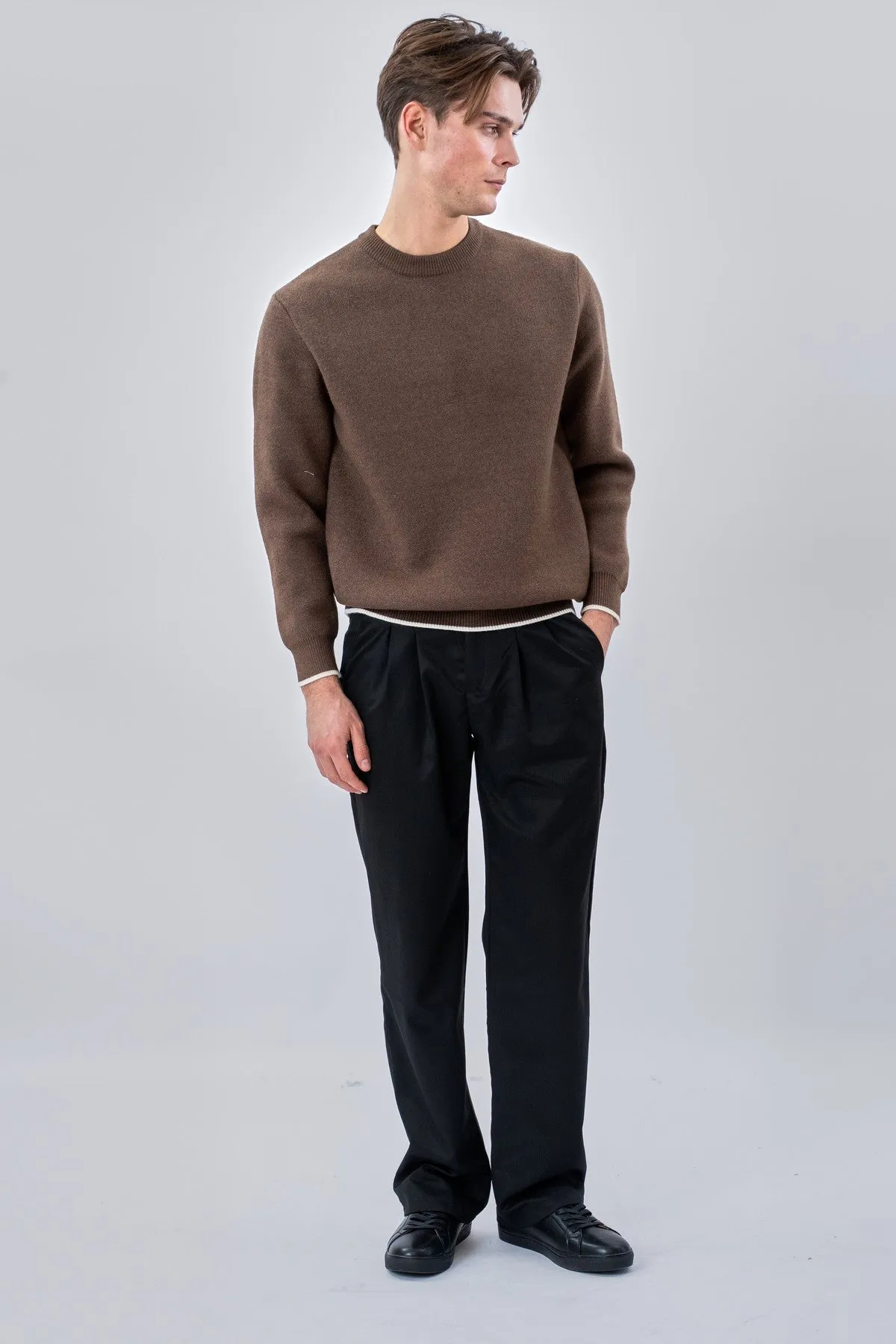 Crewneck Sweater - Brun sold by Teeshoppen product image thumbnail 3