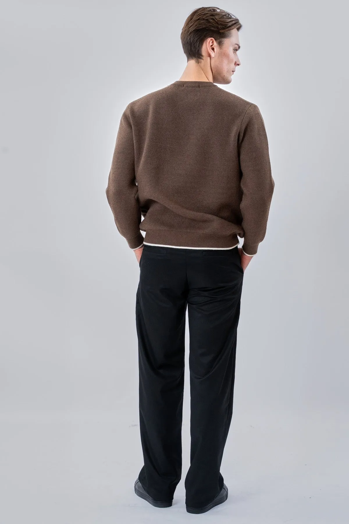 Crewneck Sweater - Brun sold by Teeshoppen product image thumbnail 4