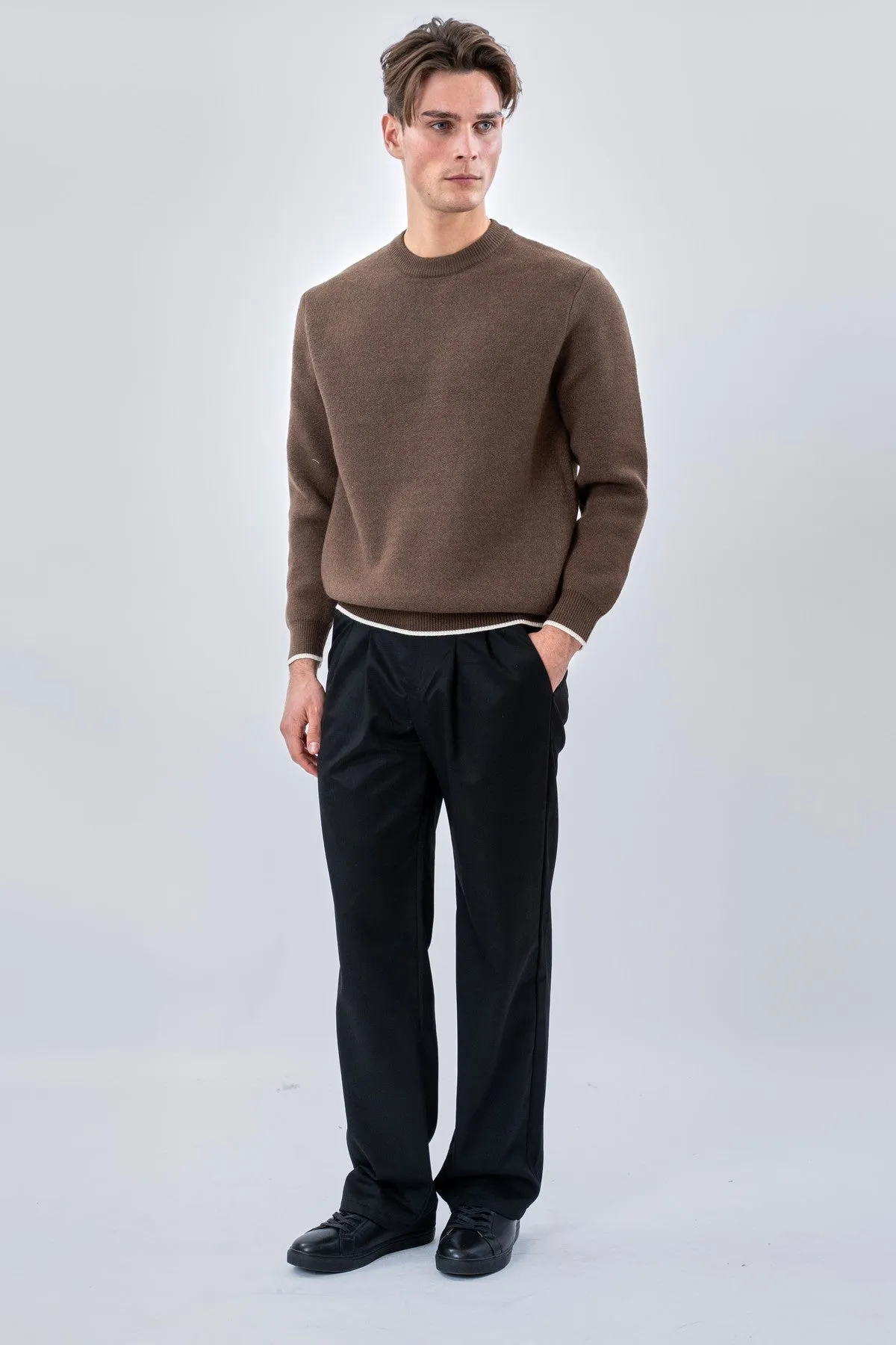 Crewneck Sweater - Brun sold by Teeshoppen product image thumbnail 2