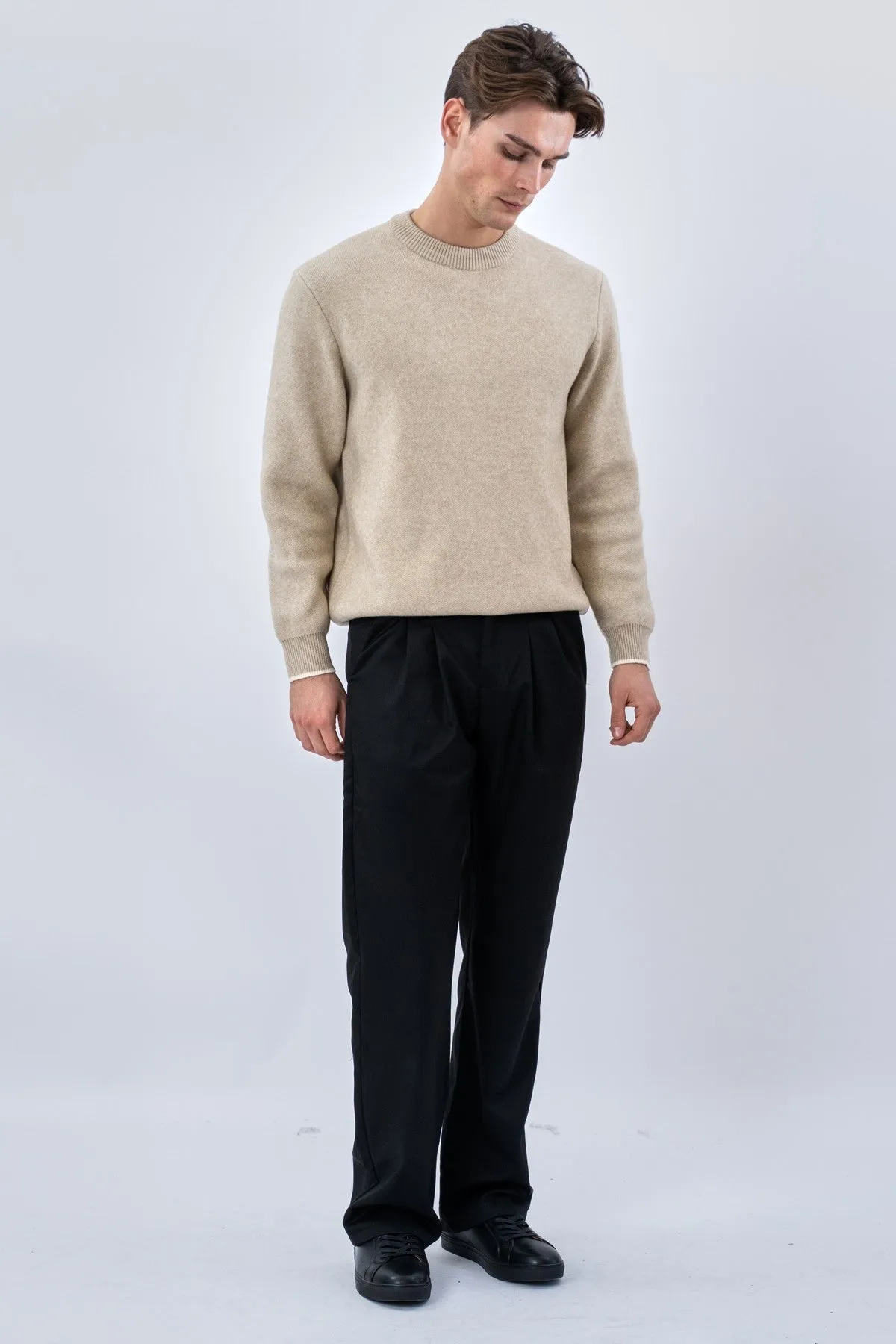 Crewneck Sweater - Beige sold by Teeshoppen product image thumbnail 4