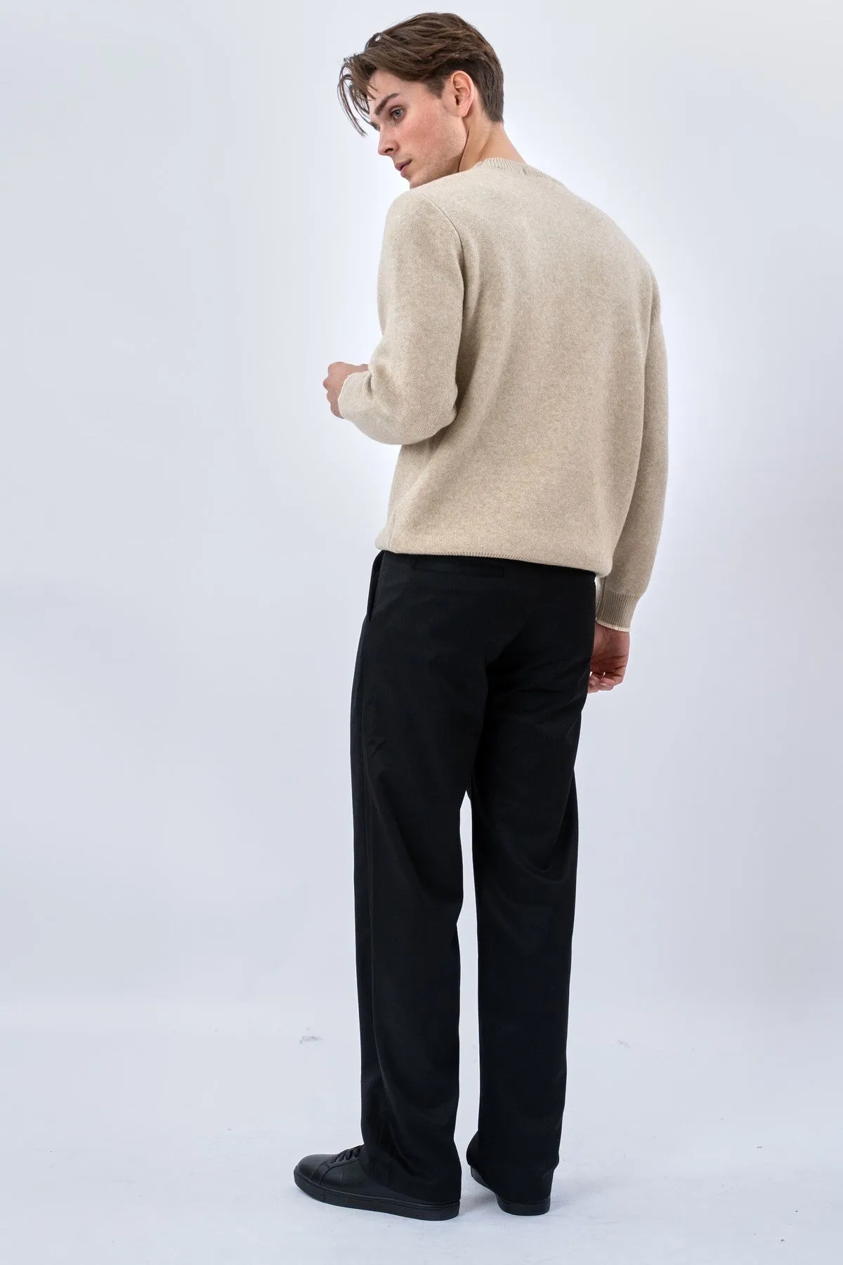 Crewneck Sweater - Beige sold by Teeshoppen product image thumbnail 5