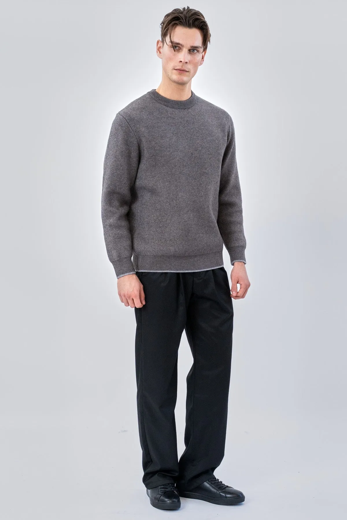 Crewneck Sweater - Grå sold by Teeshoppen product image thumbnail 2