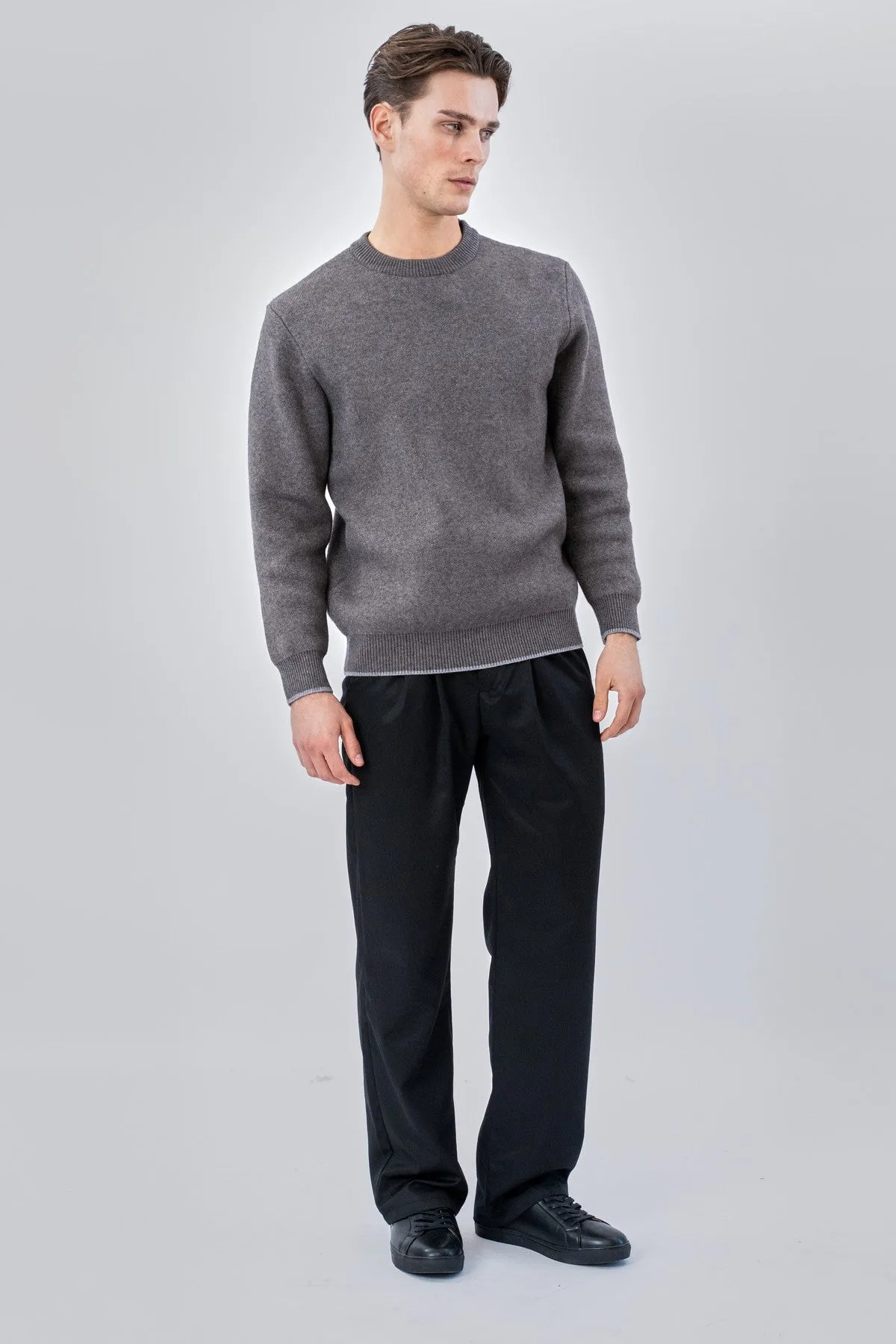 Crewneck Sweater - Grå sold by Teeshoppen product image thumbnail 3