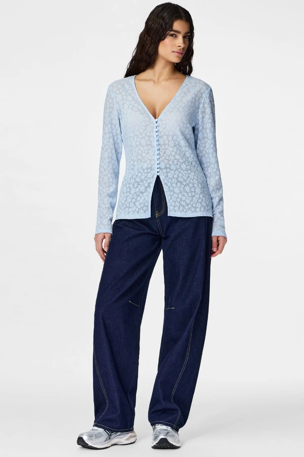 Baisy Cardigan - Cashmere Blue sold by Teeshoppen product image thumbnail 2