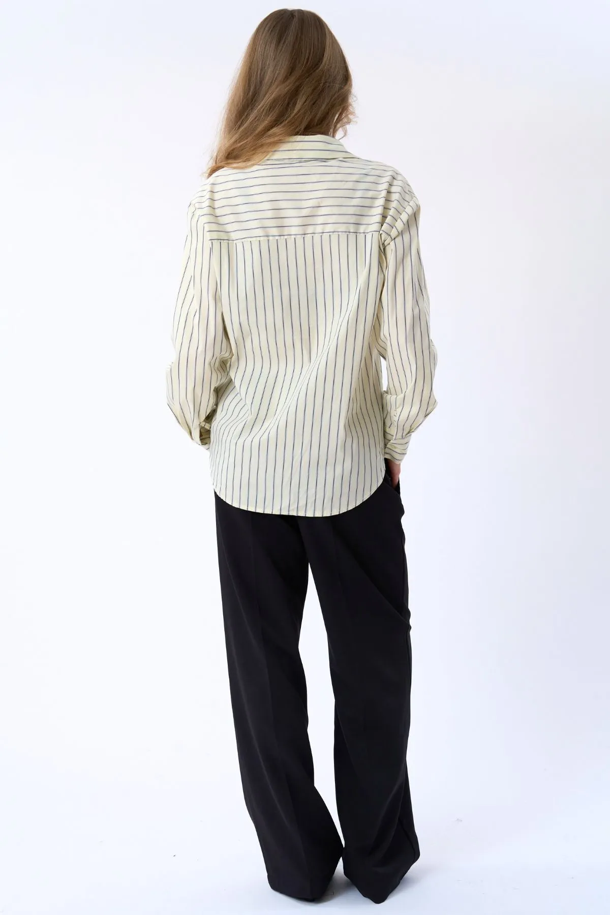 Thalia Stribet Trøje - Lysegul sold by Teeshoppen product image thumbnail 4