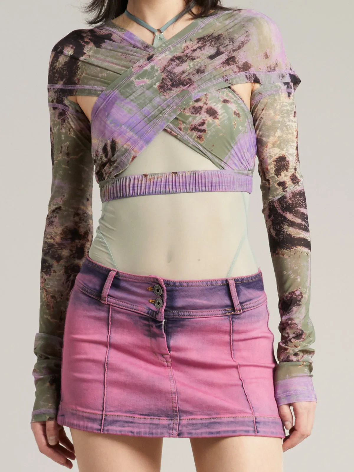 Anti Cross Over Top Waxed Floral sold by KNWLS product image thumbnail 4