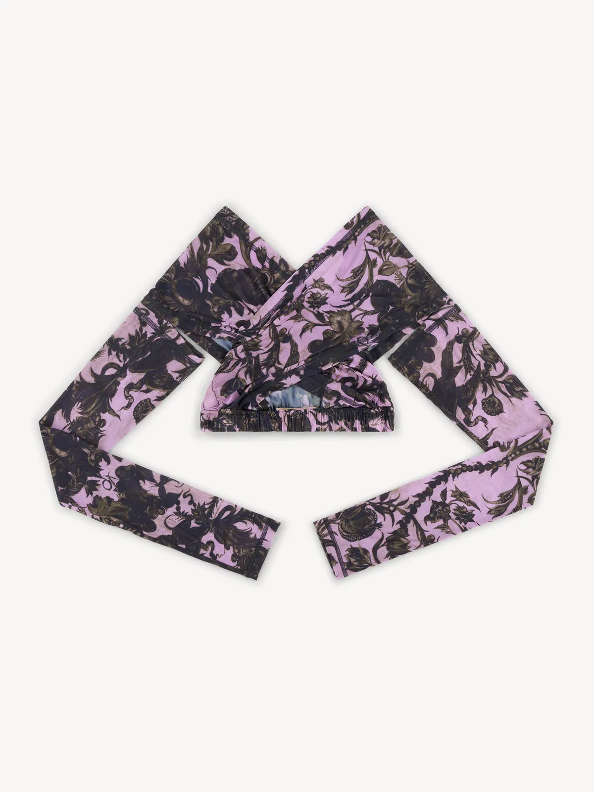 Anti Cross Over Top Wildflower Emboss Pink sold by KNWLS