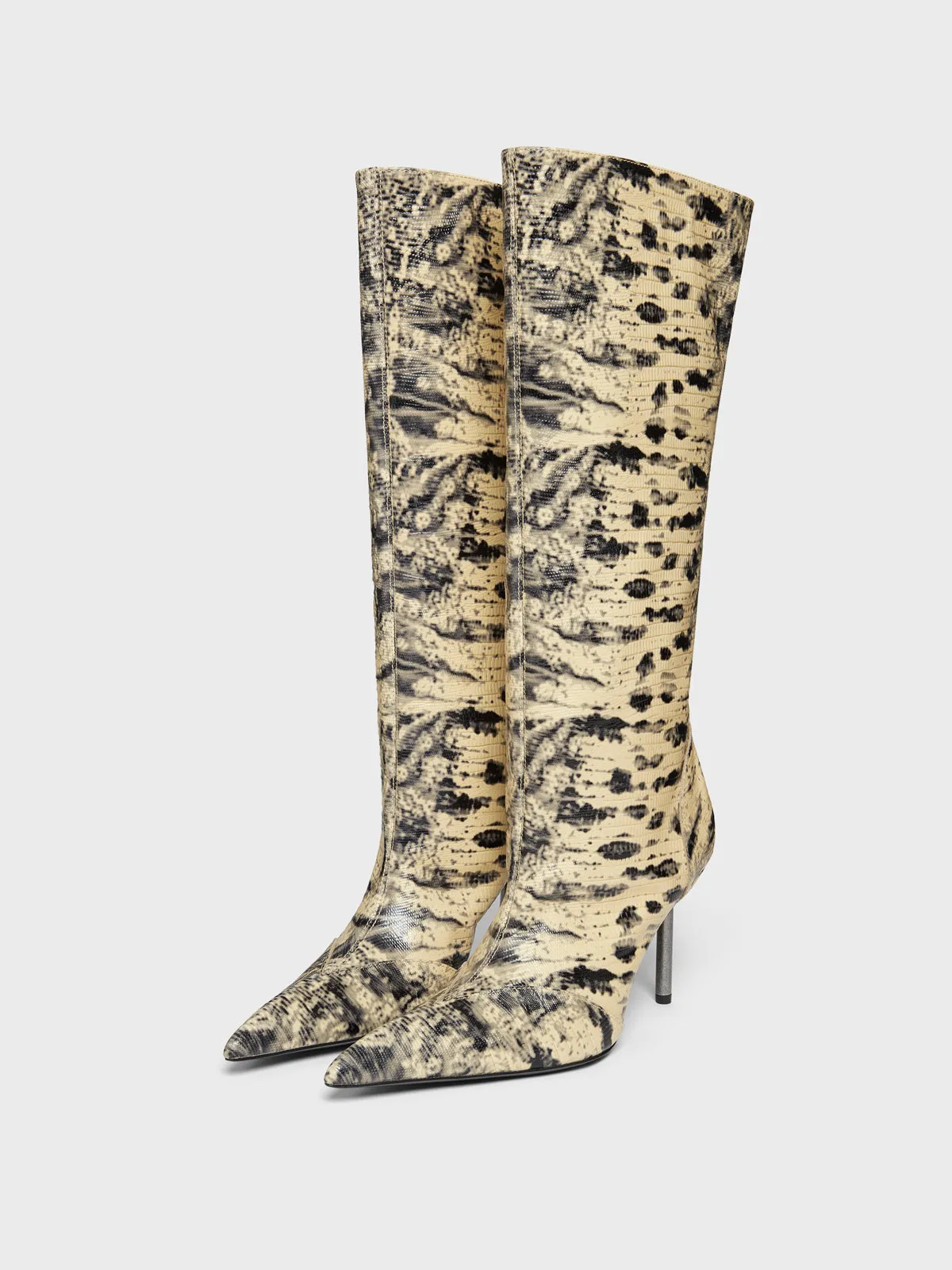 Carmine Boots Cream Lizard sold by KNWLS product image thumbnail 2