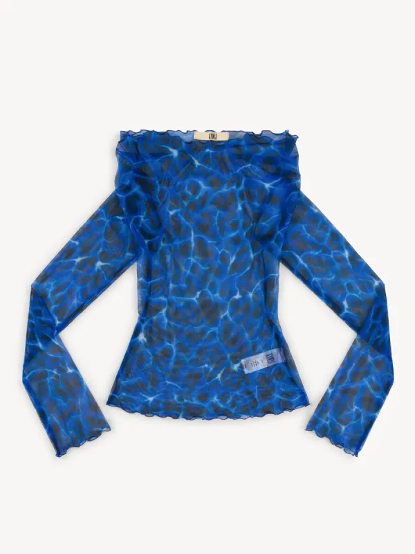 Clavicle Top Aqua Leo sold by KNWLS