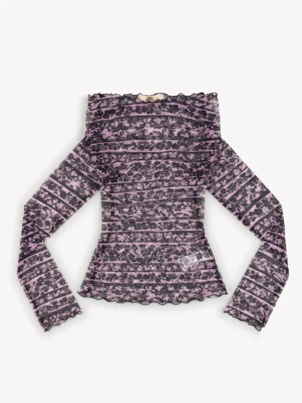 Clavicle Top Pink Blossom made by KNWLS