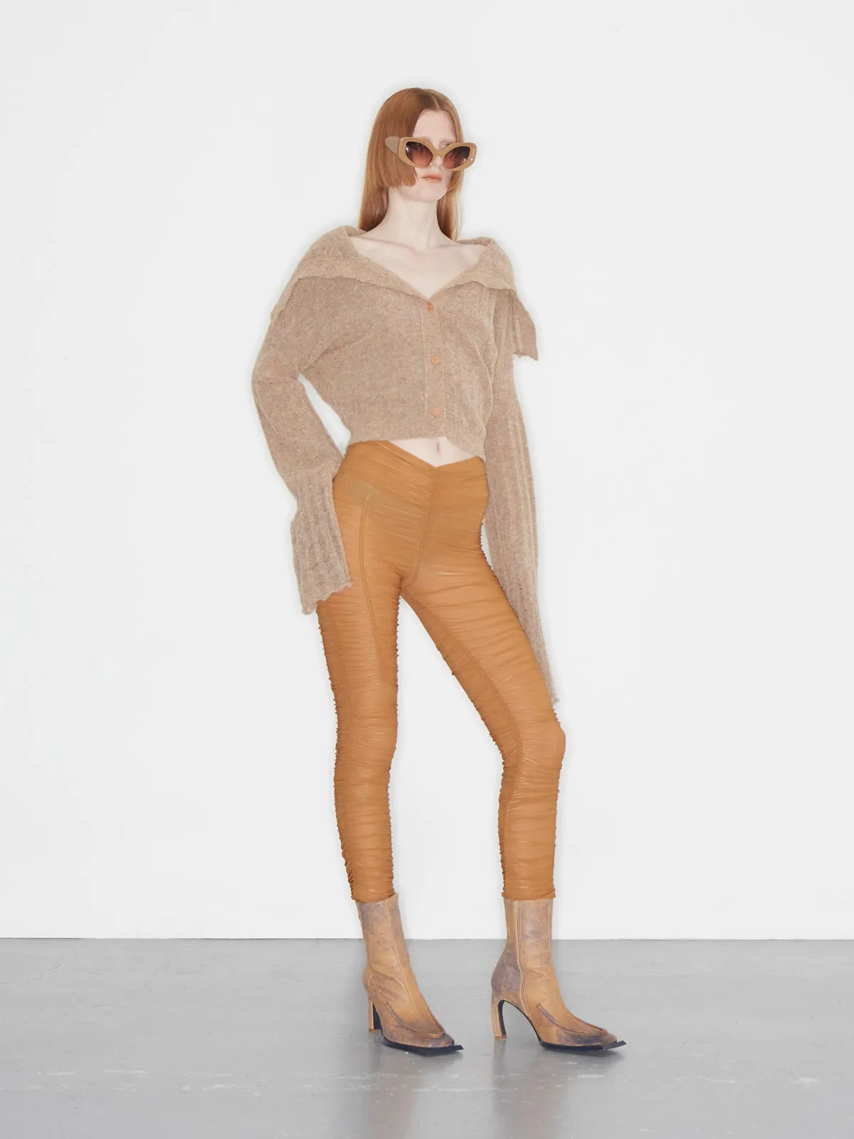 Cosma Cardigan Melange Beige sold by KNWLS product image thumbnail 4