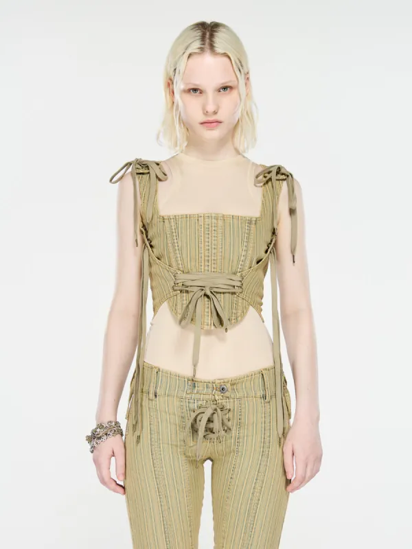 GFRC Corset Tan Stripe made by KNWLS