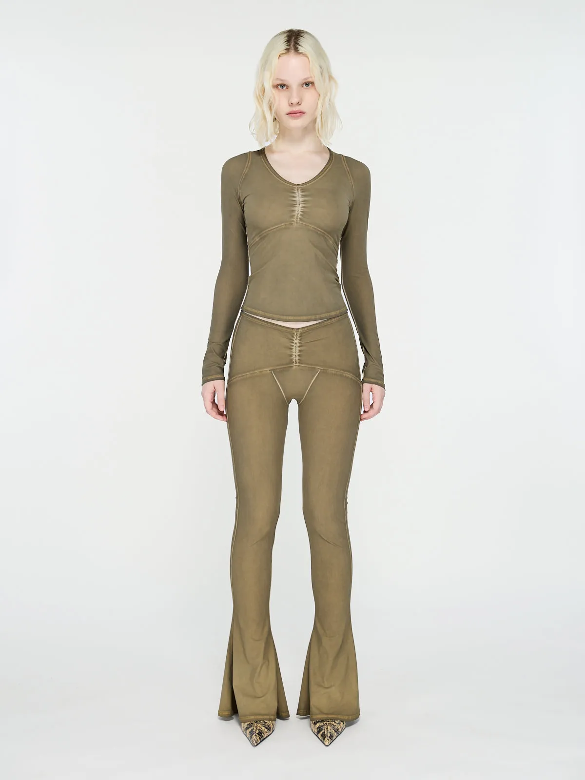 Ghost Trousers Olive sold by KNWLS