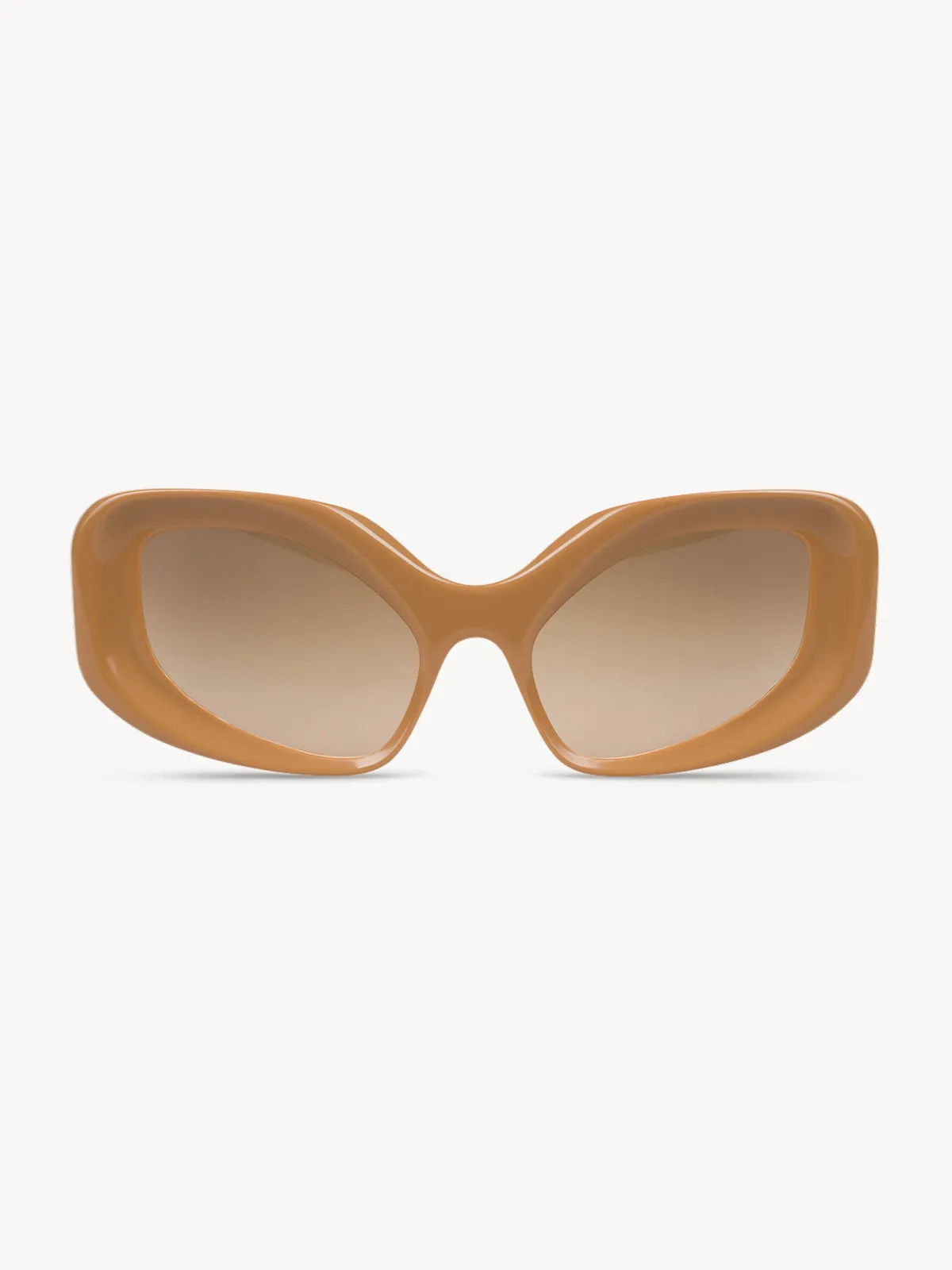 Glimmer Sunglasses Tan sold by KNWLS