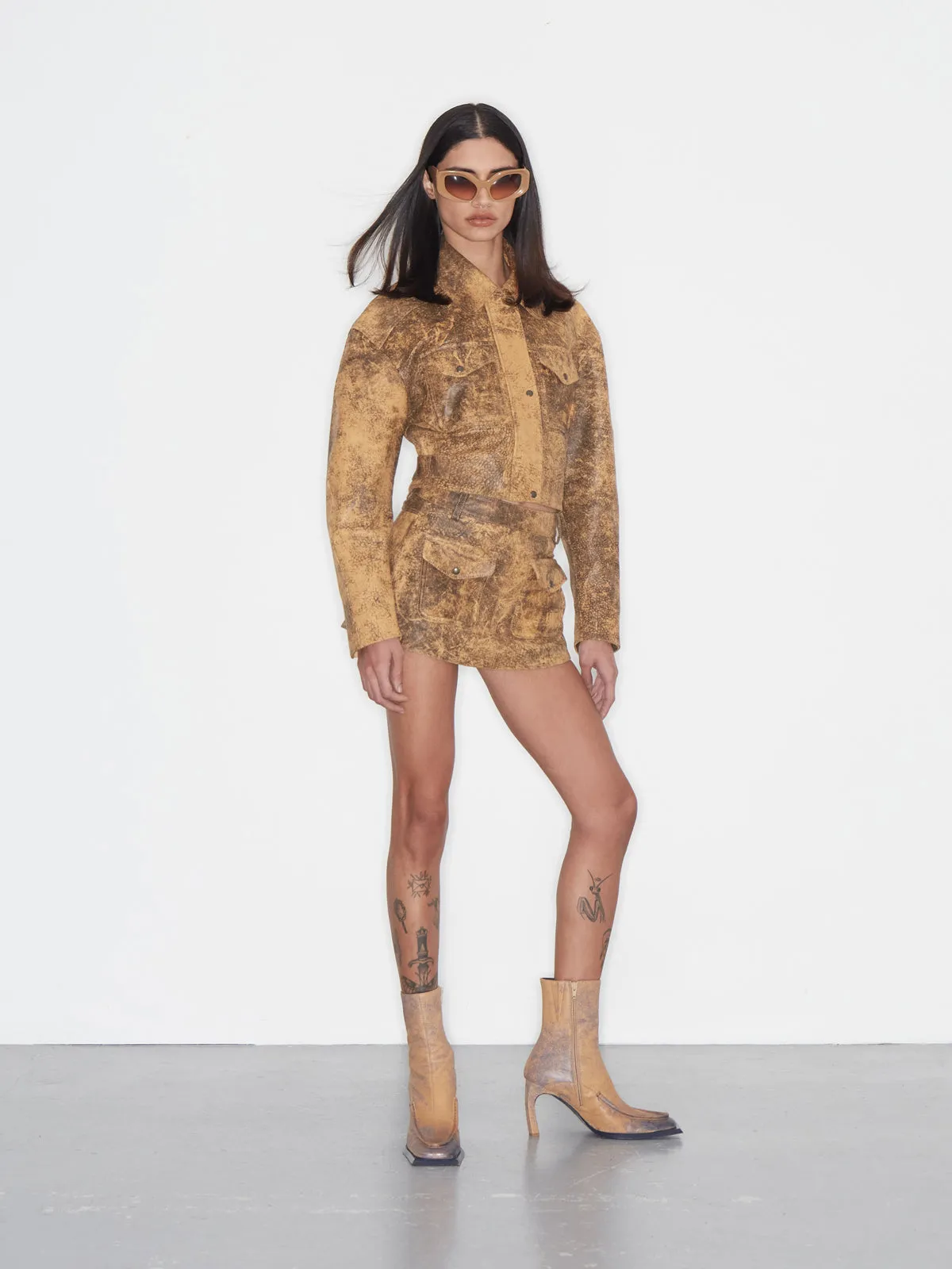 Glimmer Sunglasses Tan sold by KNWLS product image thumbnail 4