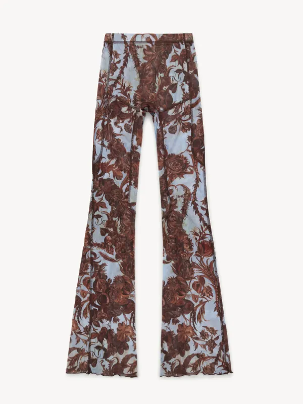 Halcyon Leggings Wildflower Emboss Blue sold by KNWLS