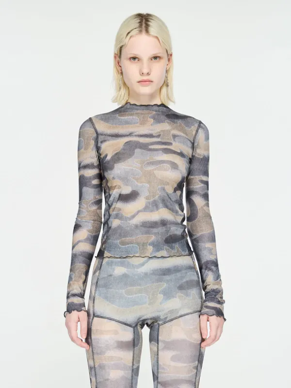 Halcyon Top Dark Camo sold by KNWLS