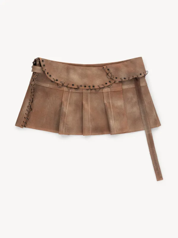 Helix Skirt Brown Bronze made by KNWLS
