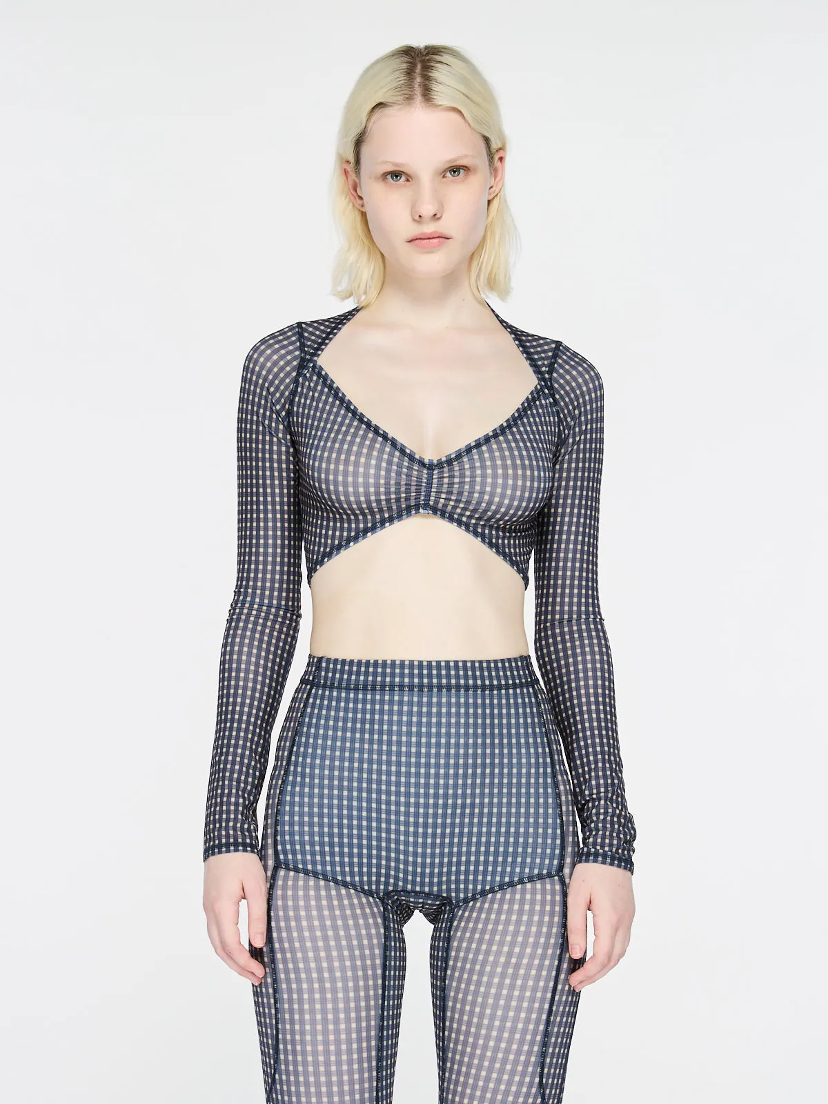 Infinity Top Mini Check sold by KNWLS