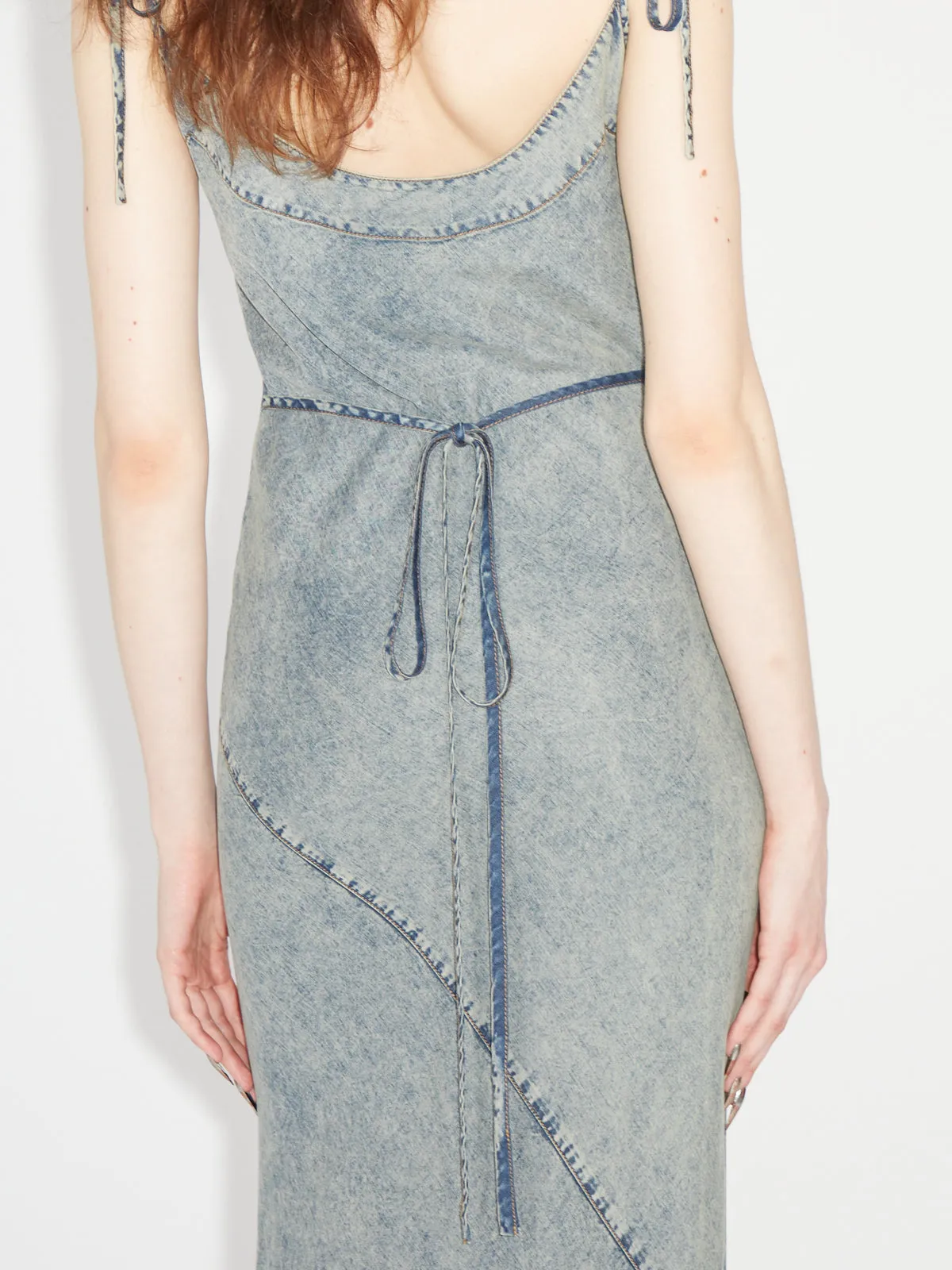 Issa Bias Dress Washed Blue sold by KNWLS product image thumbnail 4