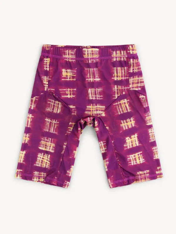 Lena Shorts Acid Plaid Purple sold by KNWLS