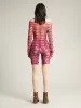 Lena Shorts Acid Plaid Purple sold by KNWLS