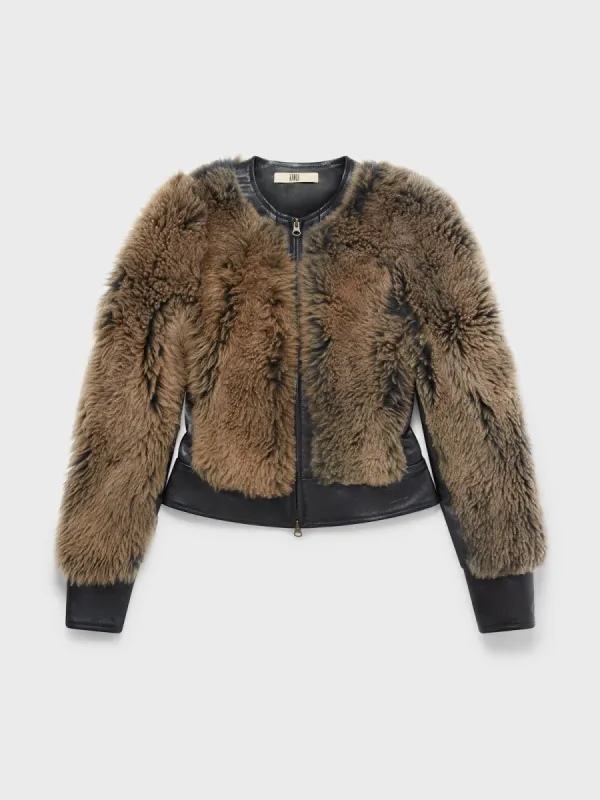 Mace Shearling Jacket made by KNWLS